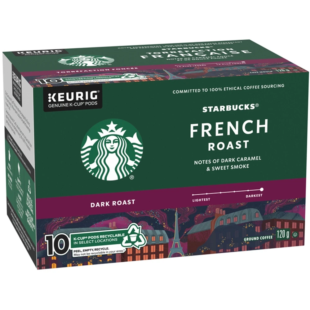 French Roast Dark Roast Ground Coffee K-Cup Pods