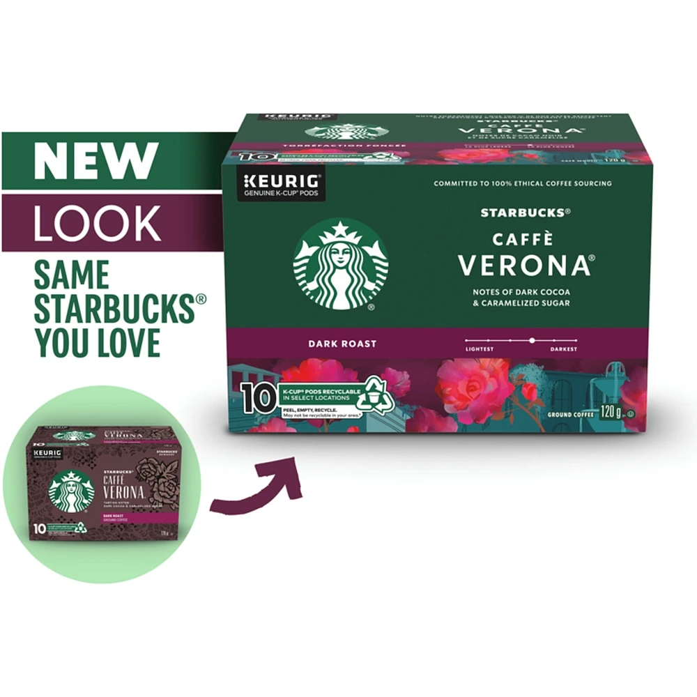 Verona Dark Roast Ground Coffee K-Cup Pods