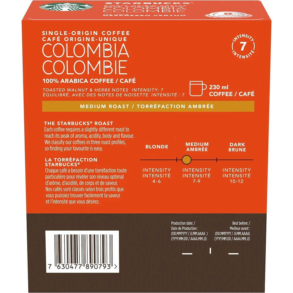Single Origin Coffee Colombia For Nespresso Vertuo