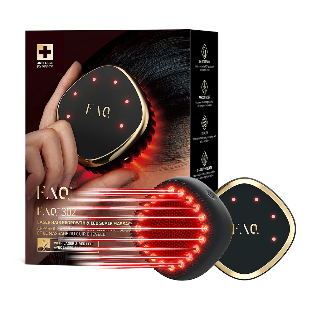 FAQ™ 302 Laser & LED Hair Regrowth Scalp Massager