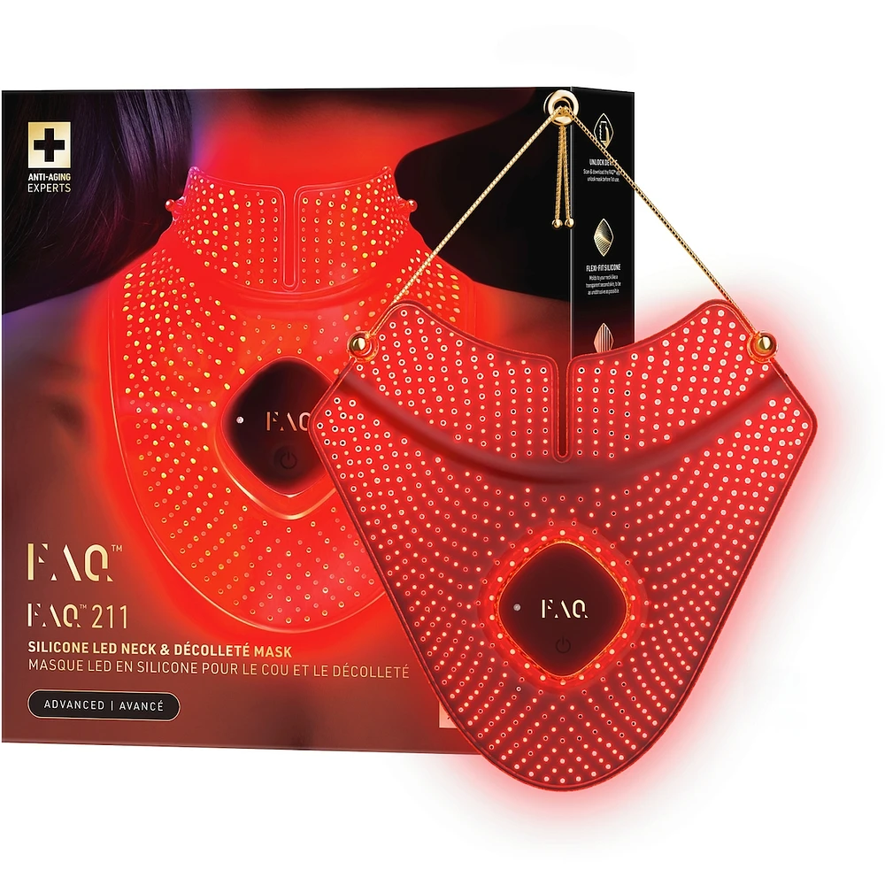 FAQ™ 211 Silicone LED + Near-Infrared Neck & Décolleté Mask