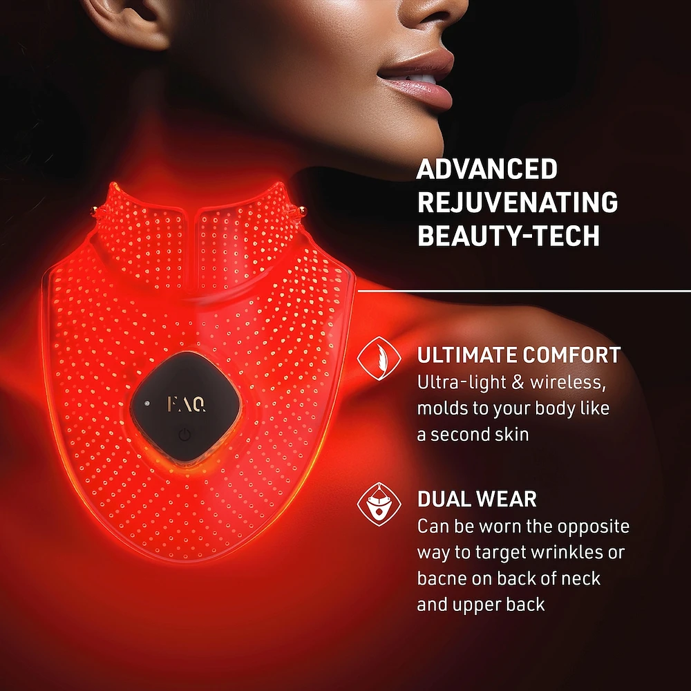 FAQ™ 211 Silicone LED + Near-Infrared Neck & Décolleté Mask