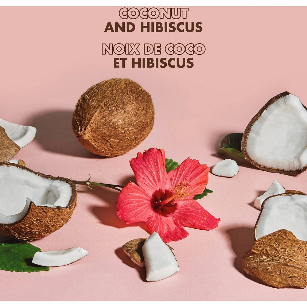 Edge Gel Paraben-Free Hair Styling Coconut & Hibiscus + Flaxseed with Coconut Oil, Silk Protein and Neem Oil
