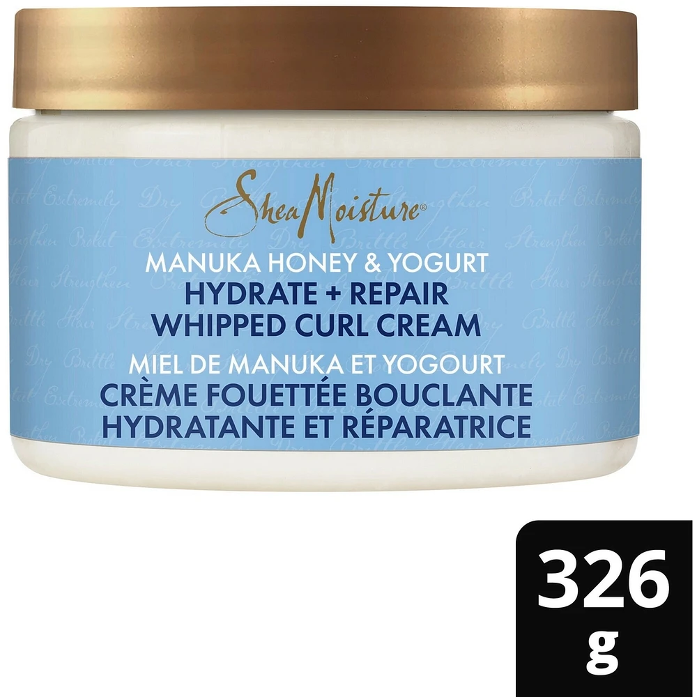 Hair Styling Whipped Curl Cream for Moisturized Hair Manuka Honey & Yogurt with Mafura & Boabab Oils