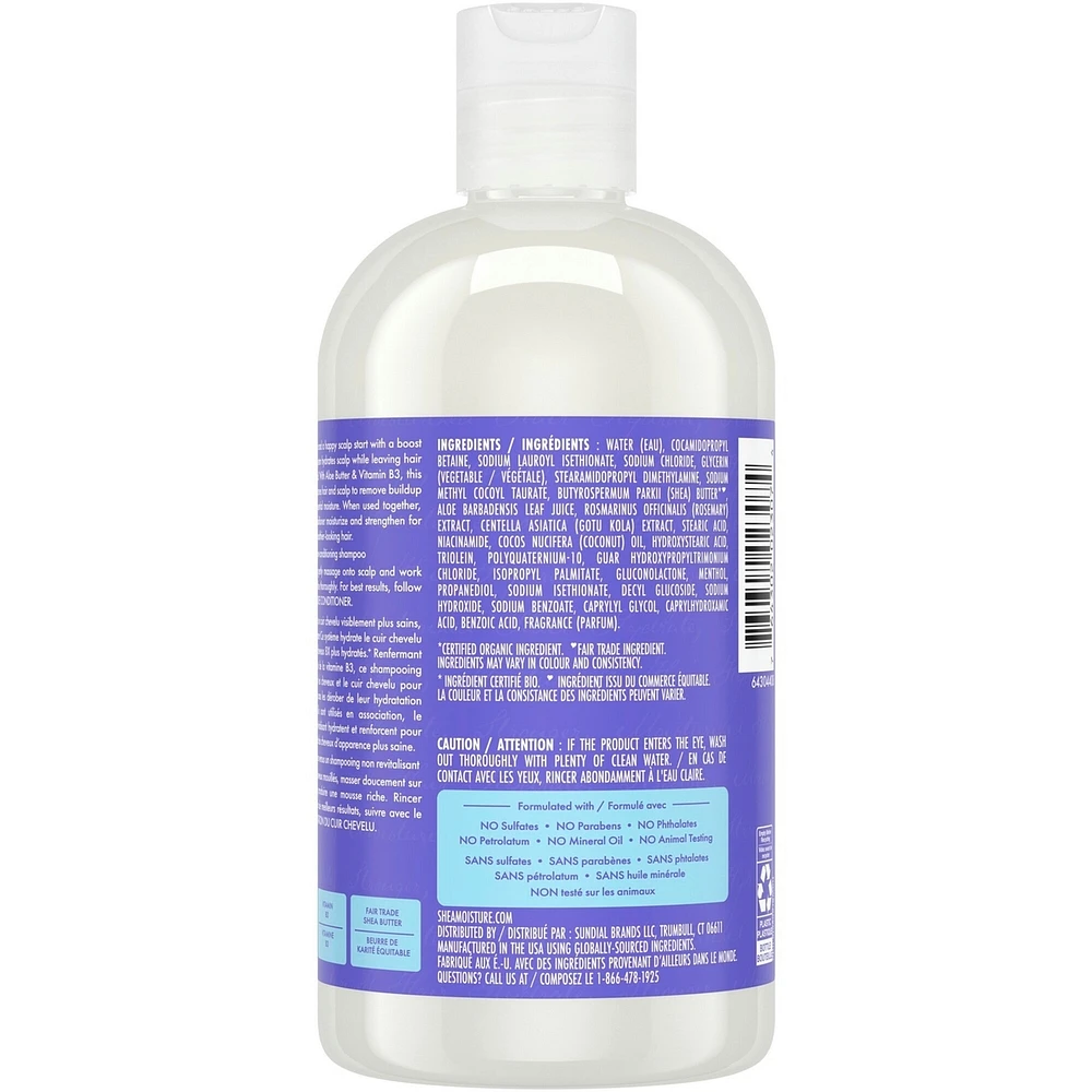 Aloe Butter Scalp Moisture Shampoo with Vitamin B3 for hydrated scalp & stronger, moisturized hair