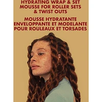 Manuka Honey & Mafura Oil Hydrating Wrap & Set Mousse for Hair Styling with Hold, Body & Shine