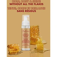 Manuka Honey & Mafura Oil Hydrating Wrap & Set Mousse for Hair Styling with Hold, Body & Shine