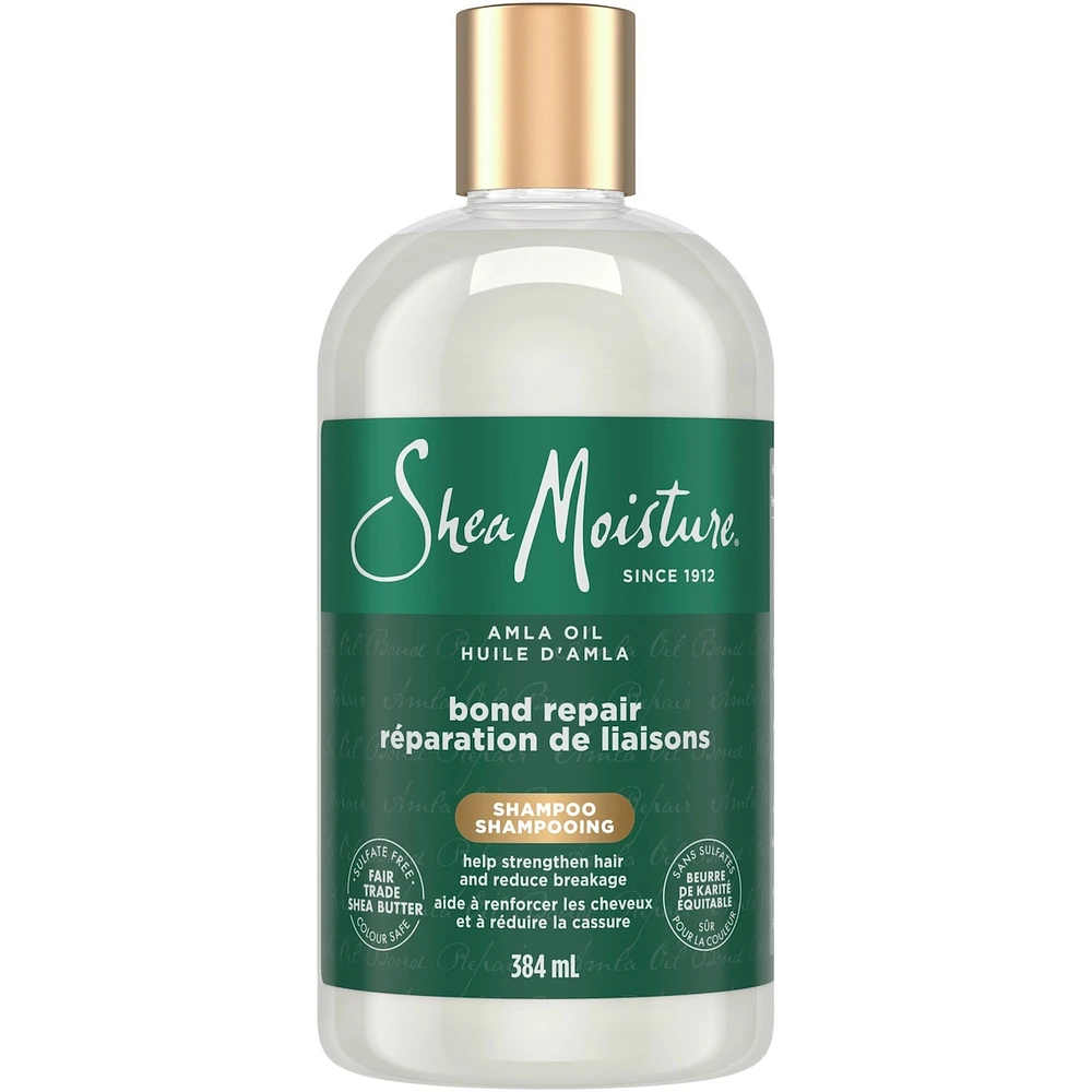 SheaMoisture  Amla Oil Bond Repair Shampoo  with Restorative Hydroplex Infusion to Strengthen Hair, 384 ML