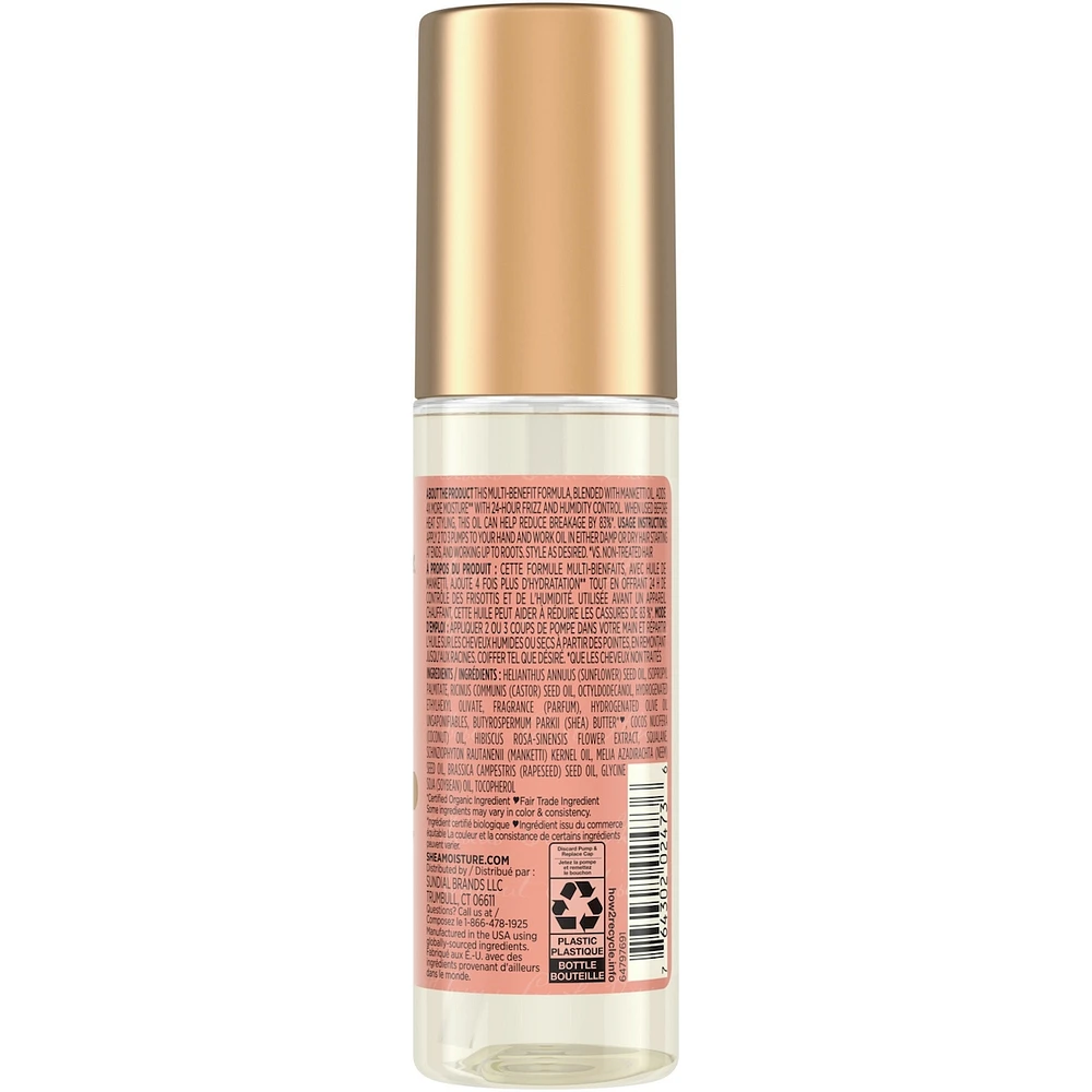 SheaMoisture Coconut & Hibiscus Smooth & Shine Hair Oil for Lightweight Luminous Shine,   97 ML