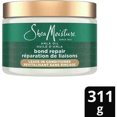 SheaMoisture Amla Oil Bond Repair Leave-In Conditioner  with Restorative HydroPlex Infusion to Strengthen Hair, 311g