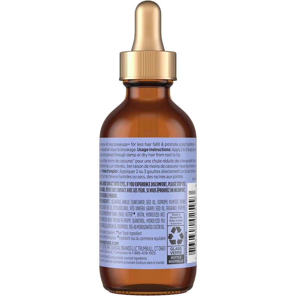 SheaMoisture Anti-Hair Fall Scalp & Hair Oil, with Biotin & Multi-Peptide & ScalpBoost Technology,  Healthy Looking Hair and Moisturized Scalp, 59 ML
