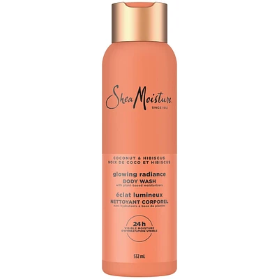 SheaMoisture  Body Wash Glowing Radiance Glowing Radiance for 24H Visible Moisture for Healthy, Glowing Skin 532 ml
