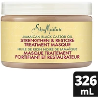 Strengthen & Restore Hair Treatment Masque for dry hair Jamaican Black Castor Oil deep conditioner with Shea Butter, Peppermint and Apple Cider Vinegar 326 g