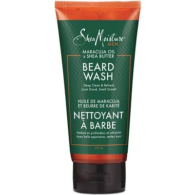 Sheamoisture Beard Wash for a deep clean Maracuja Oil and Shea Butter leaves behind a fresh feeling 6 fl oz