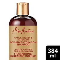 SheaMoisture Manuka Honey and Mafura Oil Intensive Hydration Shampoo for Dry, Damaged Hair with Fig Extract & Baobab Oil Sulfate-Free 384 ml