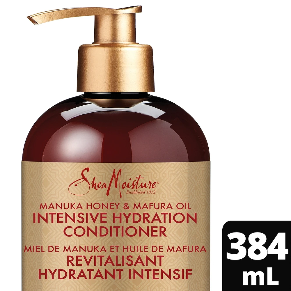 SheaMoisture Manuka Honey and Mafura Oil Intensive Hydration Conditioner for Dry, Damaged Hair with Fig Extract & Baobab Oil Nourish & Soften 384 ml