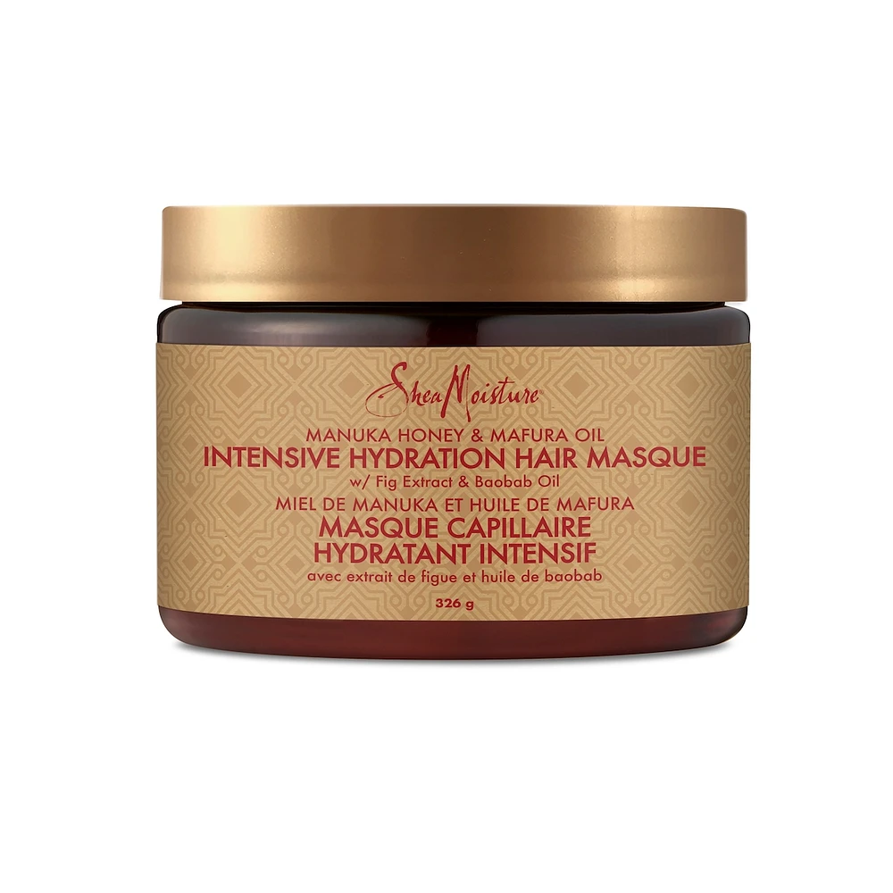 Intensive Hydration Hair Masque hair treatment for dry, damaged hair Manuka Honey & Mafura Oil deep conditioning treatment with fig extract 326 g