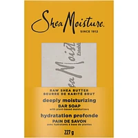 SheaMoisture  Bar Soap Moisturize and Restore Dry Skin Raw Shea Butter with 24h shea moisture nutrients for Healthy, Glowing Skin, 227g
