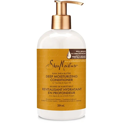 SheaMoisture Raw Shea Butter Deep Moisturizing Restorative Conditioner for Curly Hair with Sea Kelp & Argan Oil 384 ml