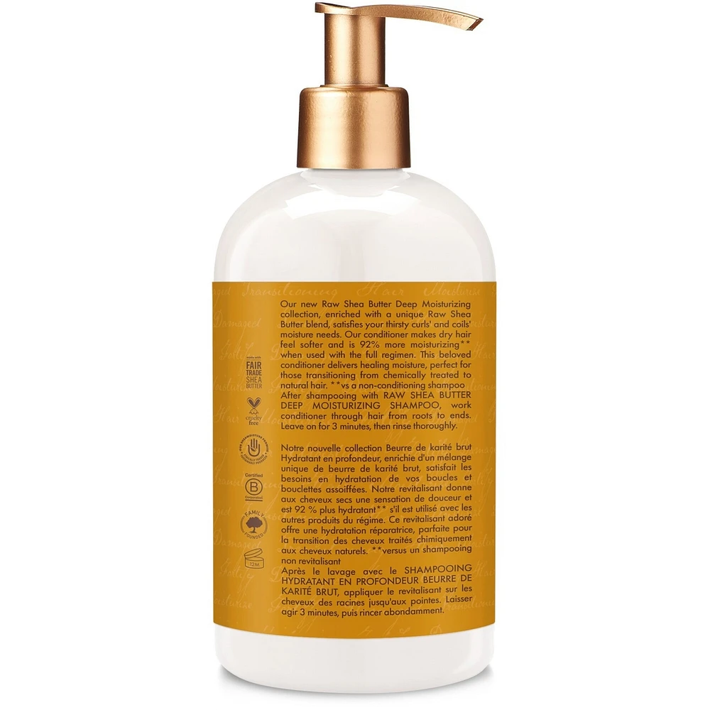 SheaMoisture Raw Shea Butter Deep Moisturizing Restorative Conditioner for Curly Hair with Sea Kelp & Argan Oil 384 ml
