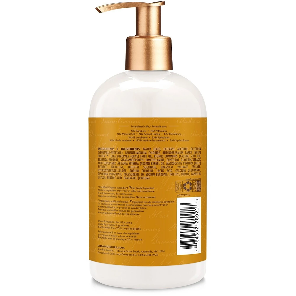 SheaMoisture Raw Shea Butter Deep Moisturizing Restorative Conditioner for Curly Hair with Sea Kelp & Argan Oil 384 ml
