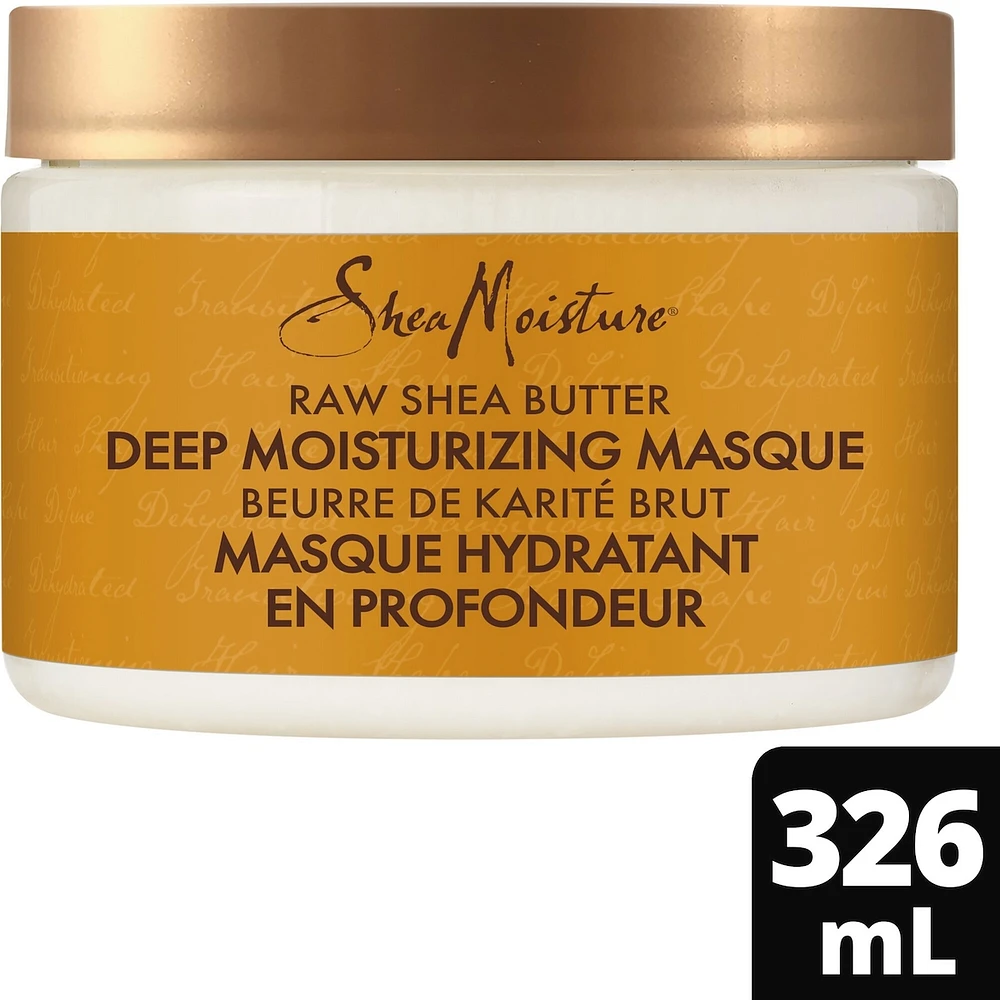 SheaMoisture  Deep Moisturizing Hair Mask repairs visible signs of damage Raw Shea Butter paraben-free deep conditioner 326 g
