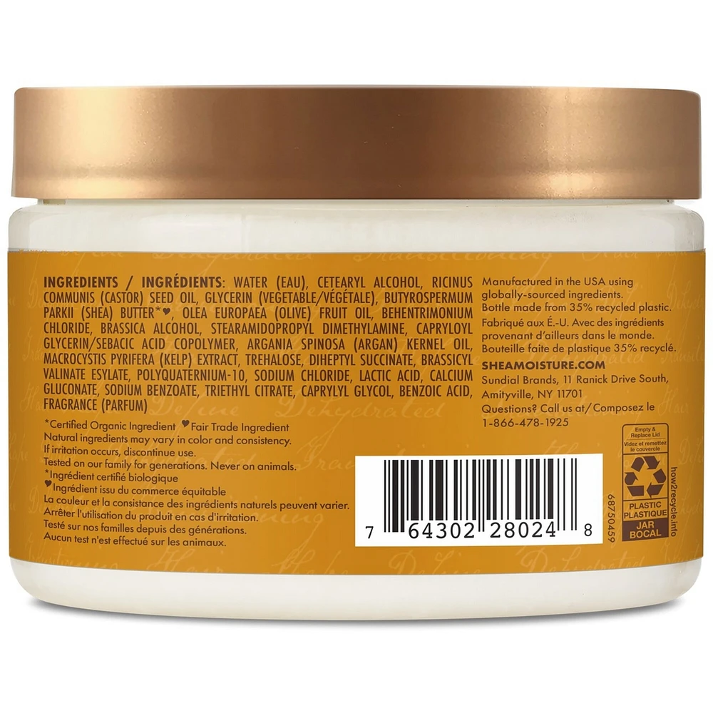 SheaMoisture  Deep Moisturizing Hair Mask repairs visible signs of damage Raw Shea Butter paraben-free deep conditioner 326 g