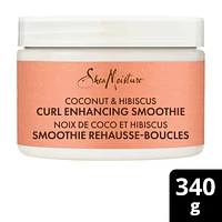 Deep Conditioning Curl Enhancing Smoothie hair repair for thick, curly Hair Coconut & Hibiscus with Silk Protein & Neem Oil 340 g