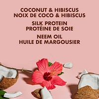 Deep Conditioning Curl Enhancing Smoothie hair repair for thick, curly Hair Coconut & Hibiscus with Silk Protein & Neem Oil 340 g