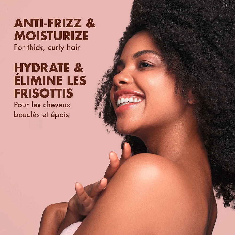 Deep Conditioning Curl Enhancing Smoothie hair repair for thick, curly Hair Coconut & Hibiscus with Silk Protein & Neem Oil 340 g