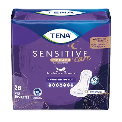 Sensitive Care Extra Coverage Overnight Pads