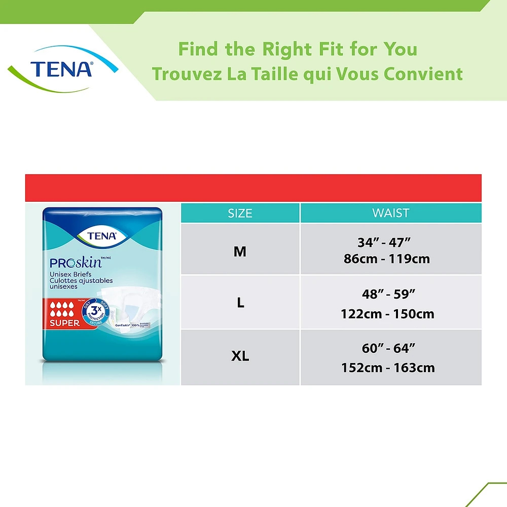 Unisex Incontinence Brief, Super Absorbency
