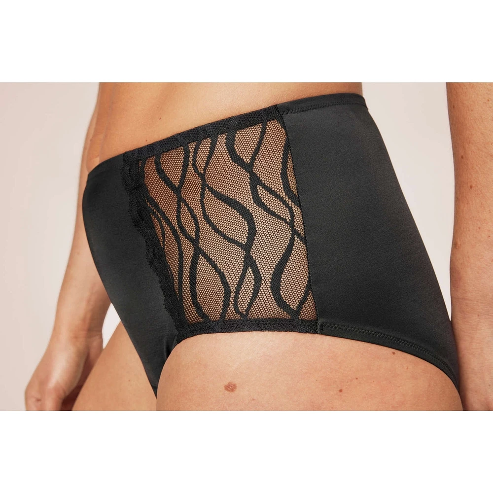 TENA Stylish Black Classic Brief Washable Absorbent Underwear M