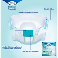 Stretch Adult Incontinence Brief, Super Absorbency, Large/X-Large, Green