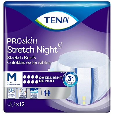 PROskin Stretch Night Brief M, 12 count