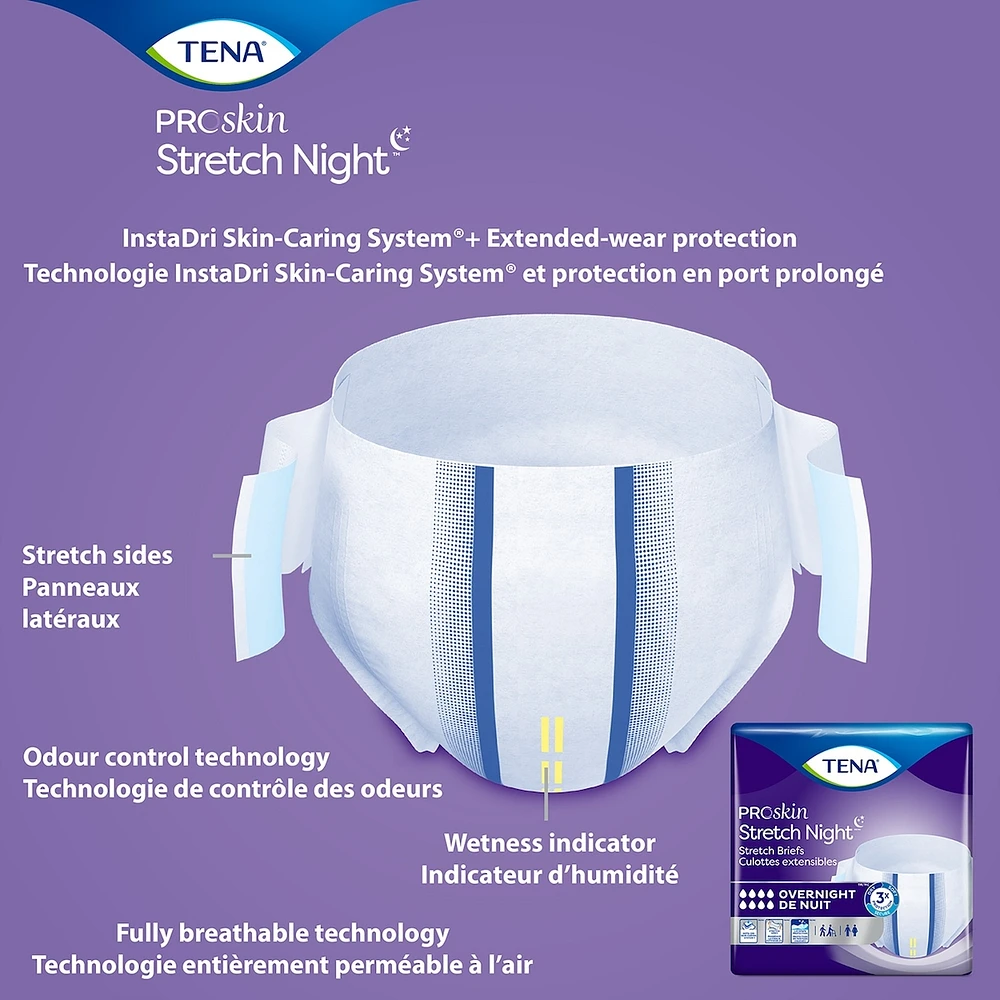 PROskin Stretch Night Brief L/XL, 12 count