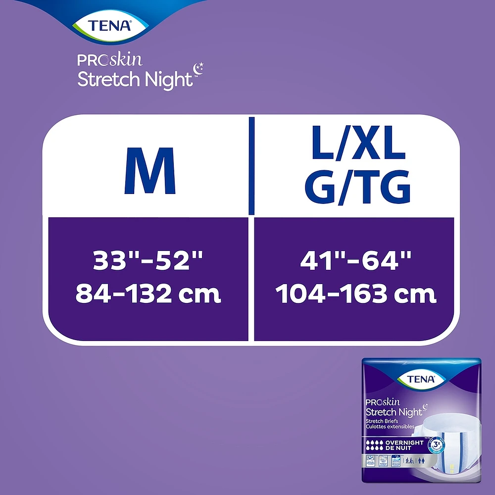 PROskin Stretch Night Brief L/XL, 12 count