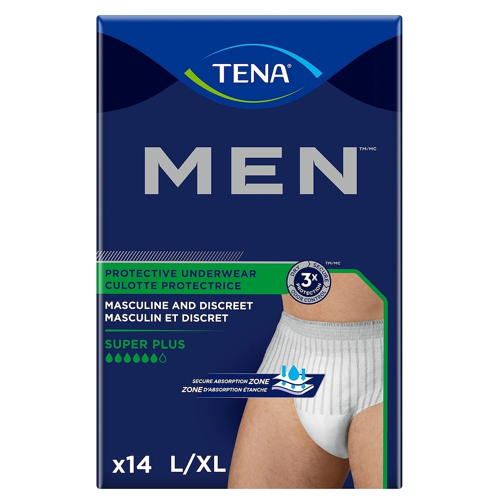 Men Protective Incontinence Underwear, Large/XLarge