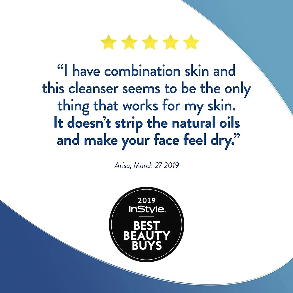 Oily Skin Cleanser, Gentle Foaming Daily Face Wash for Sensitive, Acne Prone
