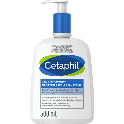 Oily Skin Cleanser, Gentle Foaming Daily Face Wash for Sensitive, Acne Prone, Combination to Oily Skin