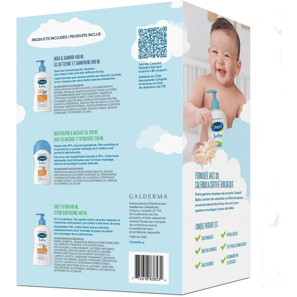 Cetaphil Baby Skin Care Gift Pack - Baby Skincare Essentials