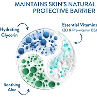 Hydrating Cream to Foam Cleanser - Face Wash with Niacinamide, Amino Acid and Prebiotic Aloe