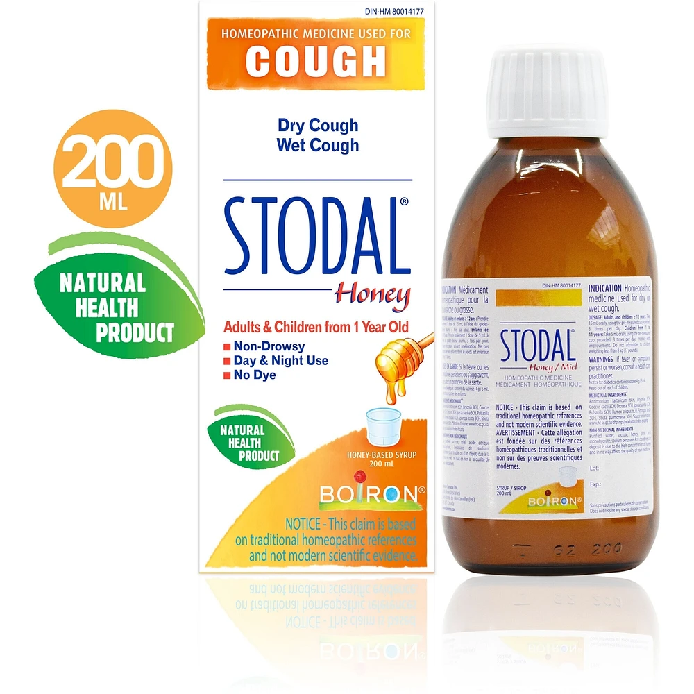 Stoda Miel pour la toux sèche ou la toux grasse