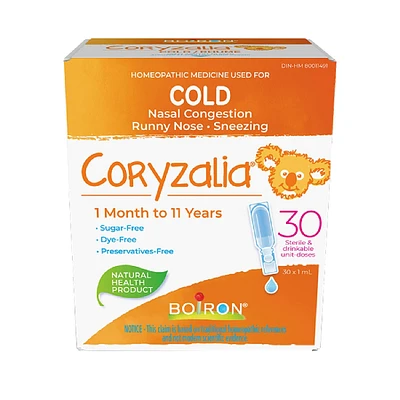Coryzalia for Cold and Cold Symptoms in Children 1 Month to 11 Years of Age.