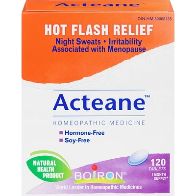 Acteane Relieves the Perimenopause and Menopause Symptoms