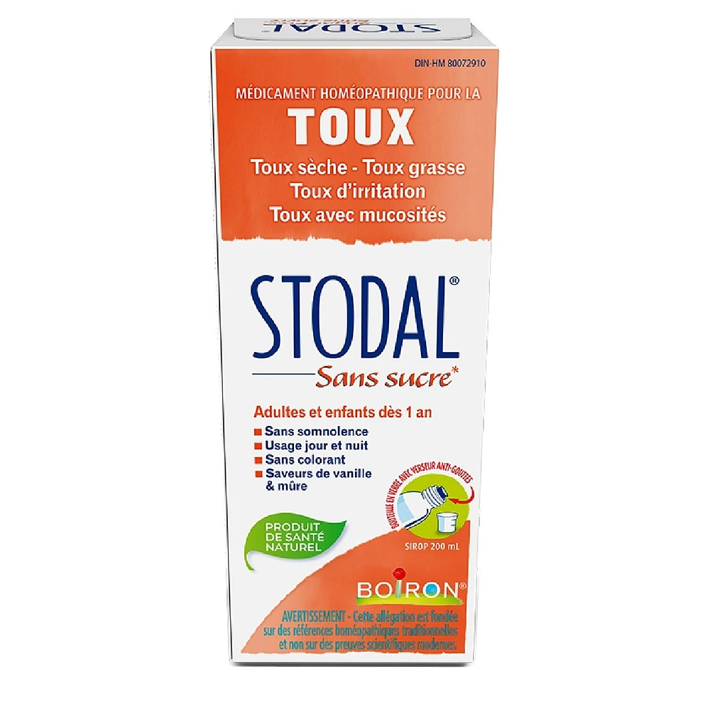 Stodal Sugar Free for Dry Cough or Wet Cough, Irritating Cough and Cough with Phlegm.