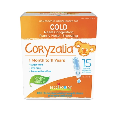 Children's Coryzalia for Cold and Cold Symptoms in Children 1 Month to 11 Years of Age