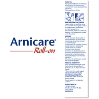 Boiron Arnicare Roll-on used for pain relief, muscle and joint pain, back stiffness.