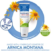 Boiron Arnicare Roll-on used for pain relief, muscle and joint pain, back stiffness.