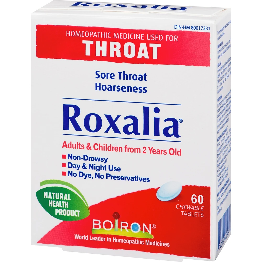 Roxalia Relieves Sore Throats and Hoarseness